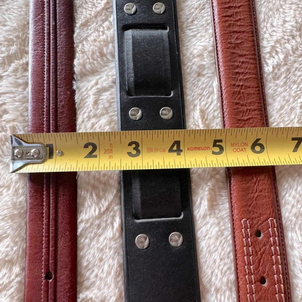 Men’s 3 Leather Belt Bundle